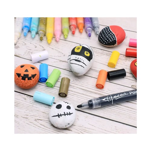 MONT MARTE ACRYLIC PAINT PEN Broad Tip, 12 Piece(3)